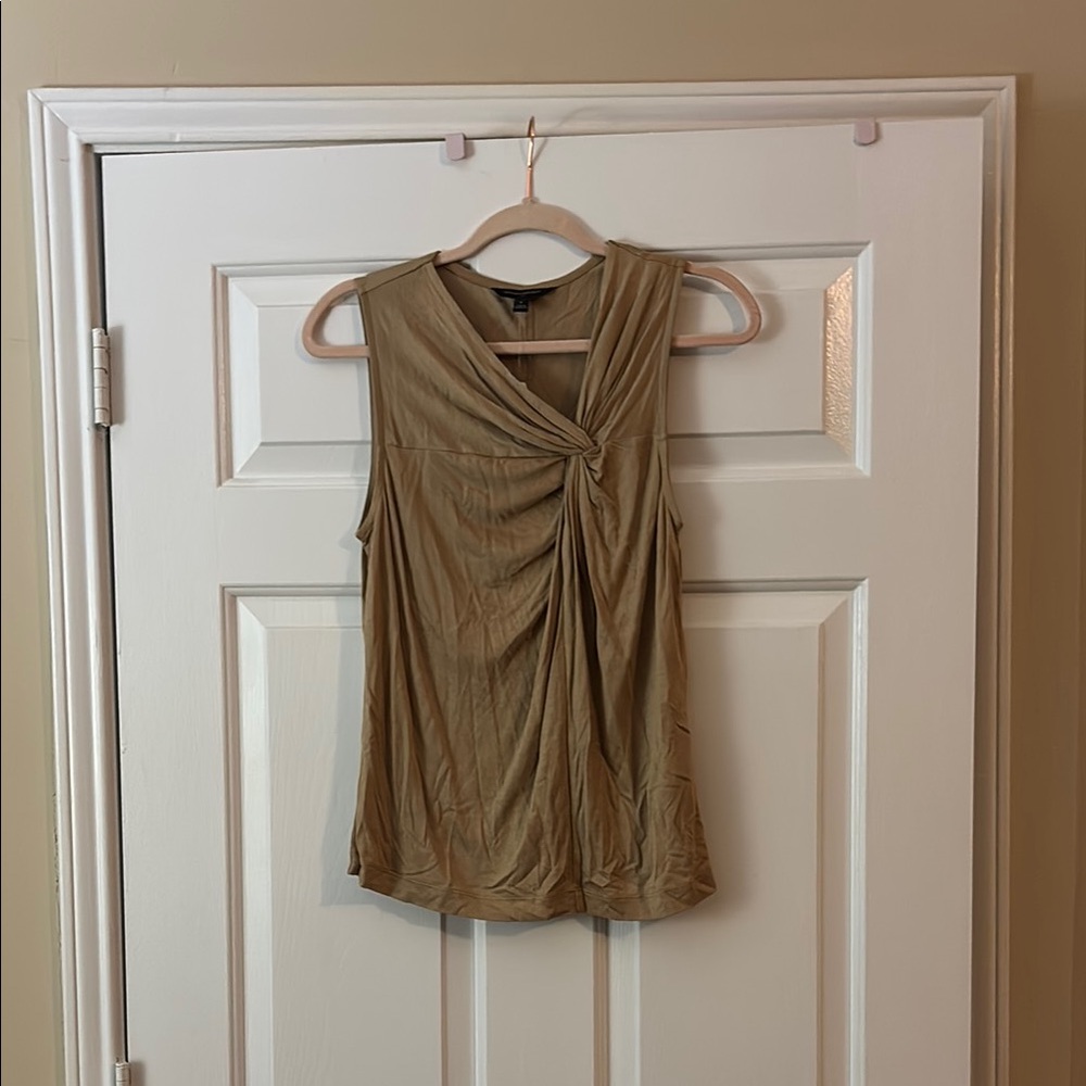 Women's Tan Sleeveless Top